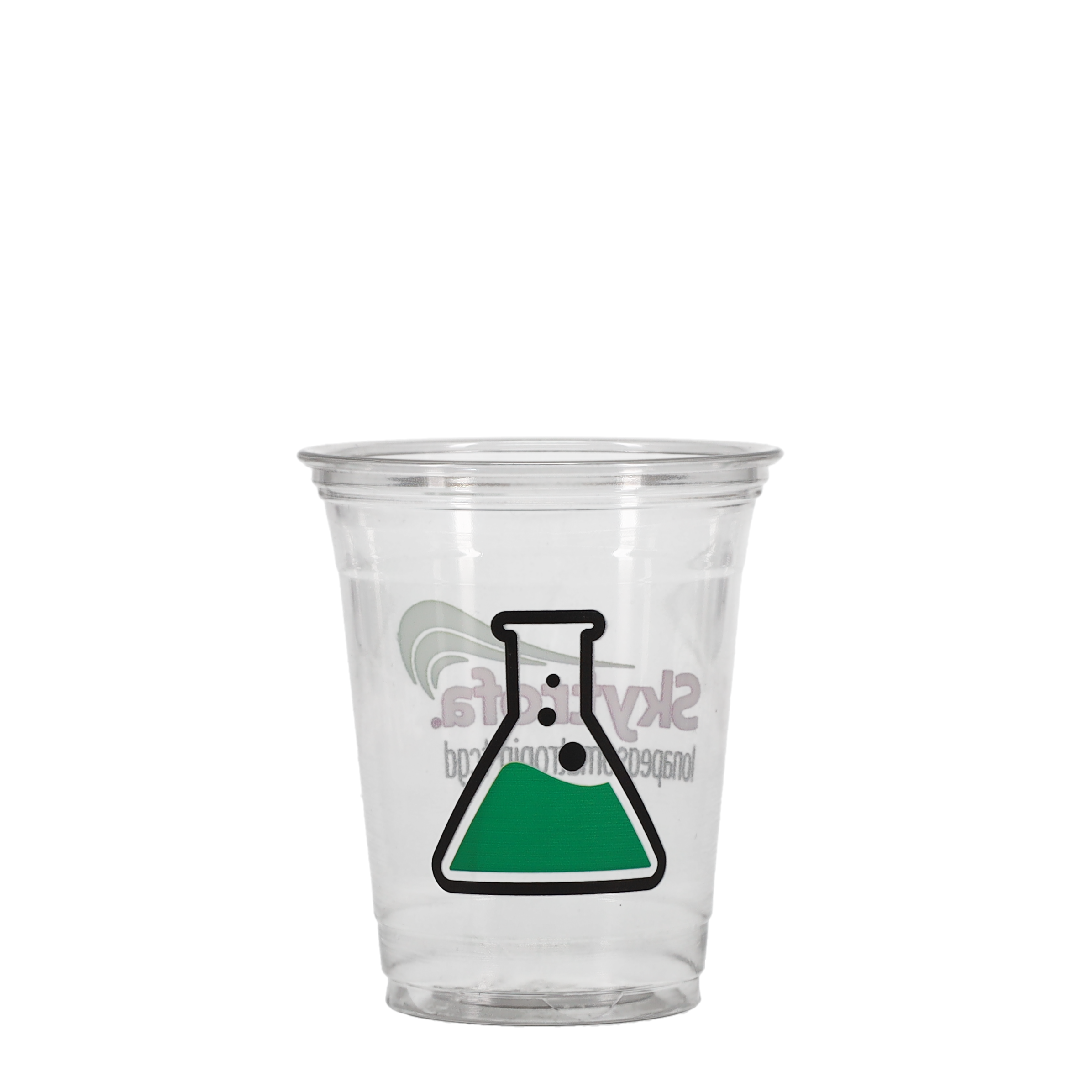 12/14 oz Soft Sided Plastic Cup Clear Digital Print 5