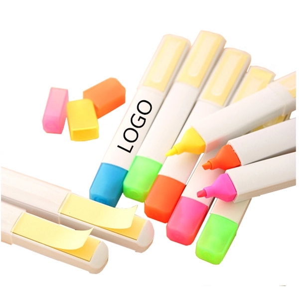 Colored Highlighter Pen With Sticker