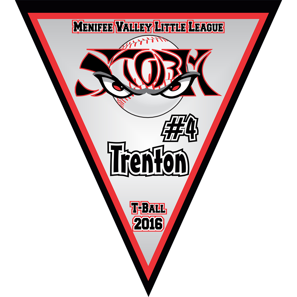 13 Oz. Matte Vinyl Personalized Triangle Banner