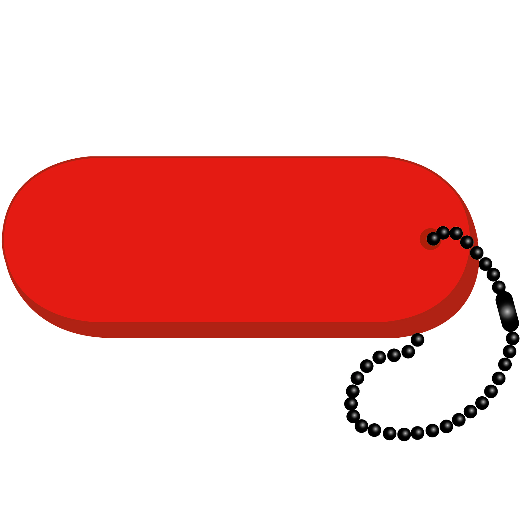 Oval - Large Key Tag 33
