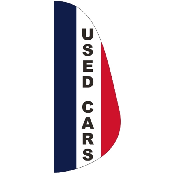 3' x 8' Message Feather Flag - Used Cars