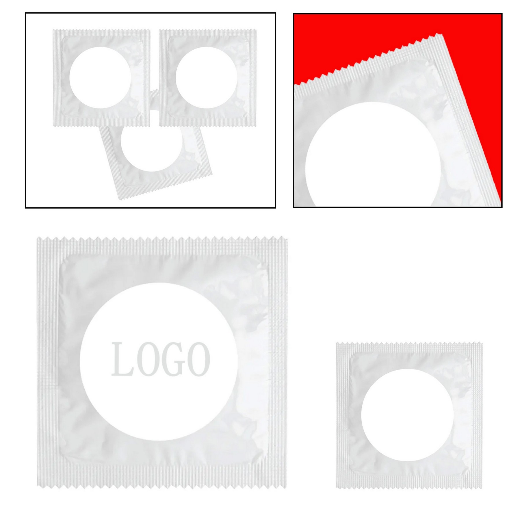 Custom Round Label Condoms