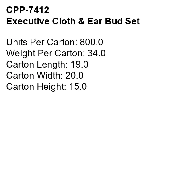 Executive Cloth & Ear Bud Set 5