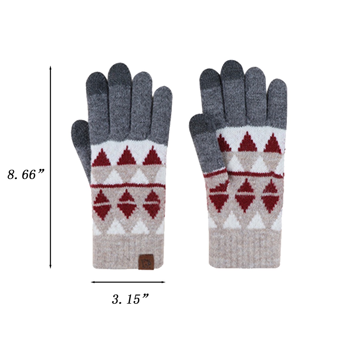 Knitted Touchscreen Winter Outdoor Gloves 5