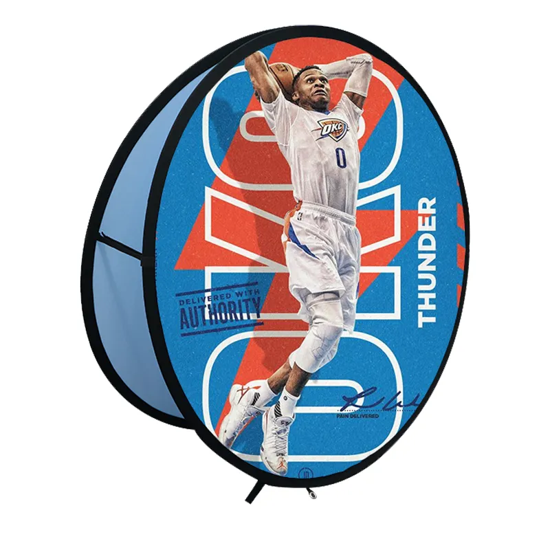 Round A - POP UP Standing Banner - Digitally Printed