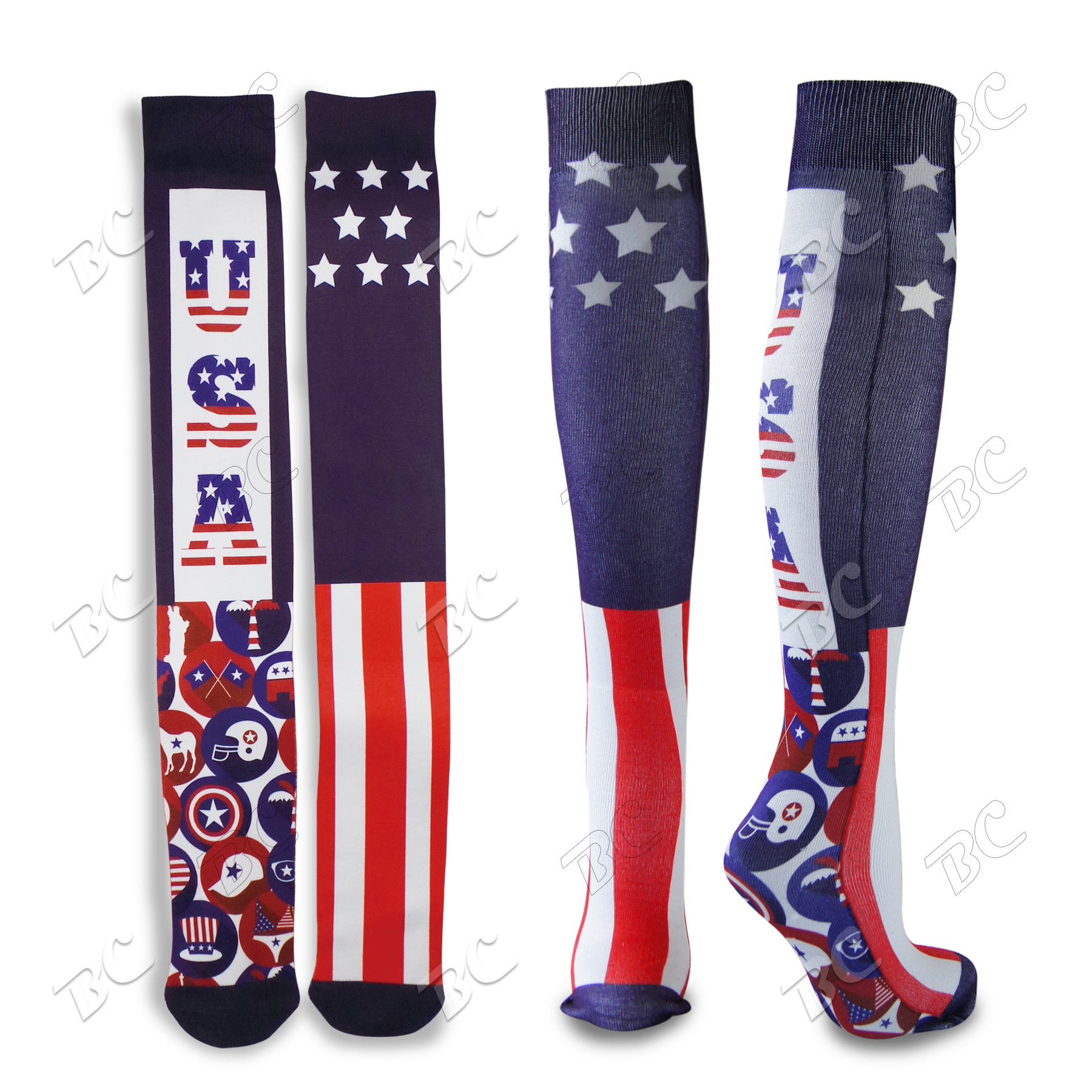 24" Knee High Tube Socks with Full Color Sublimation 6