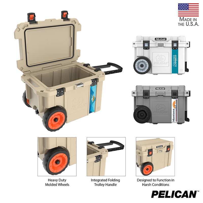 Elite Wheeled Cooler Pelican Progear Elite 45 Pelican 45qt Elite