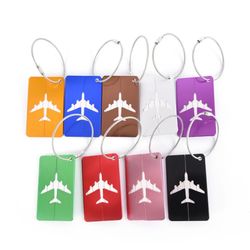 Airplane Aluminum Luggage Tag