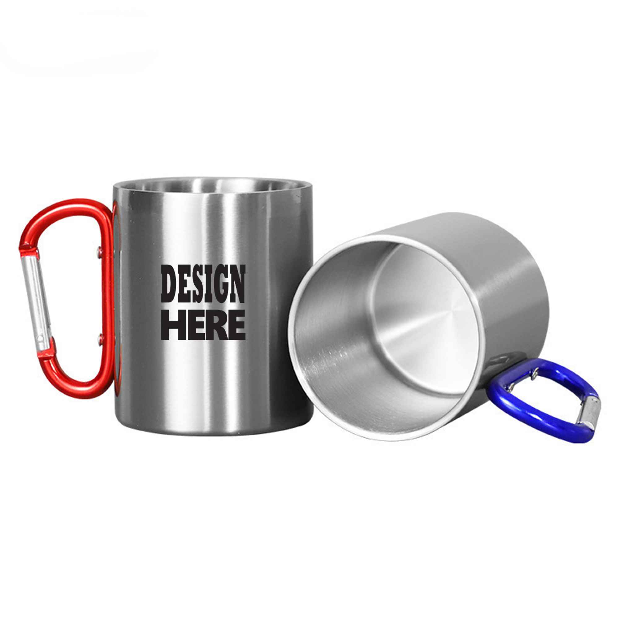 Double Wall Stainless Steel Carabiner Mug 2