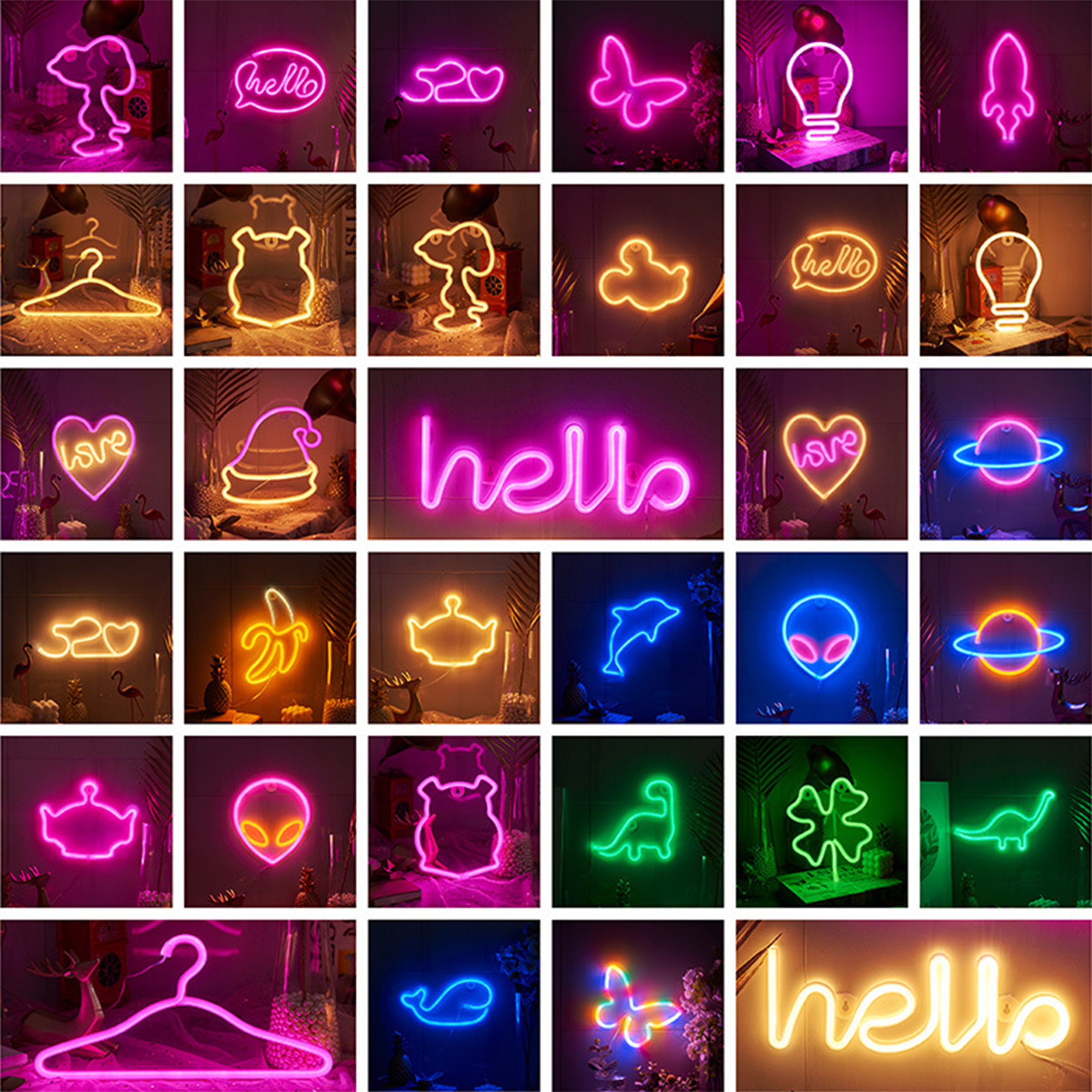 Plastic Customizable Led Neon Signs 5
