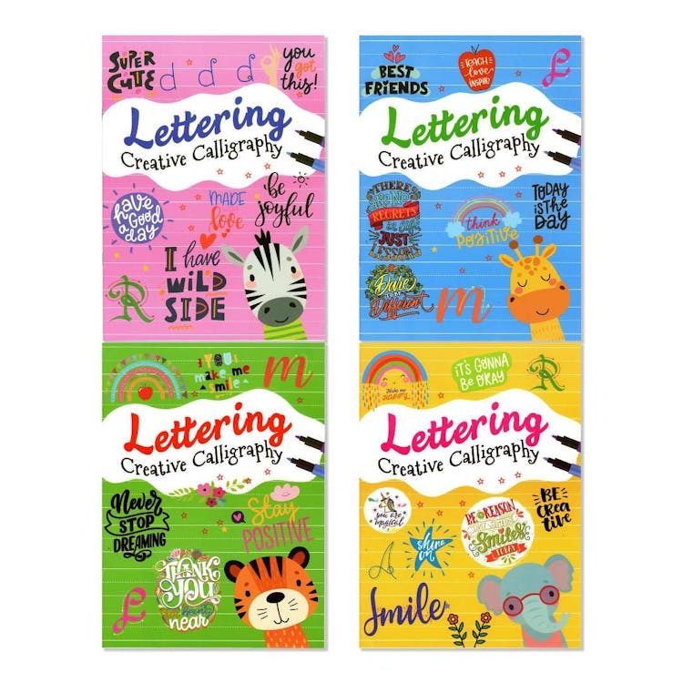 Lettering Books - Assorted Colors 3
