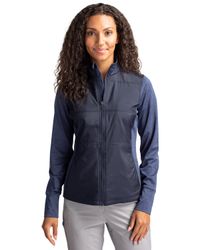 Cutter & Buck Stealth Hybrid Quilted Womens Full Zip