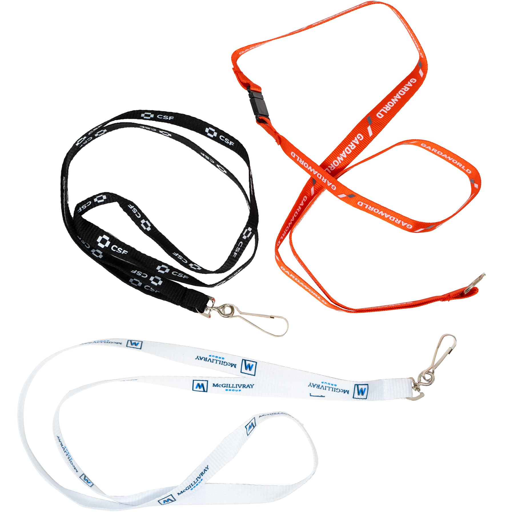 Silkscreened Flat Polyester Lanyard: 1/2" W x 36" L 20
