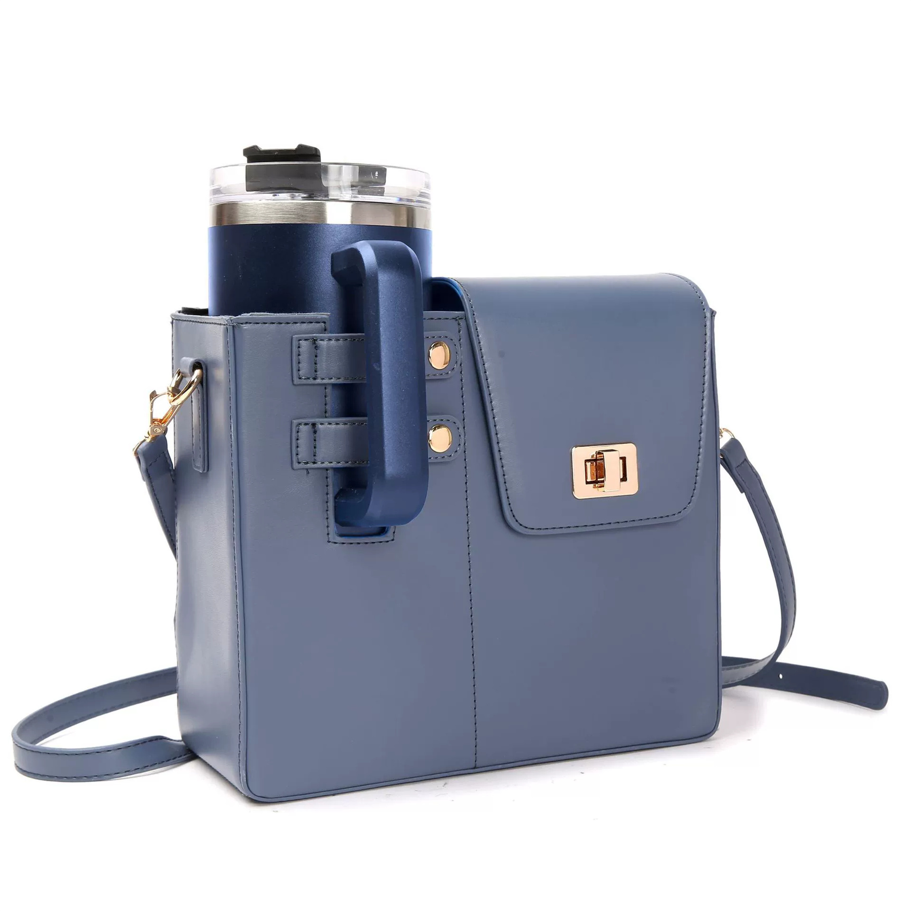 Crossbody Case with Sports Water Bottle Holder 43