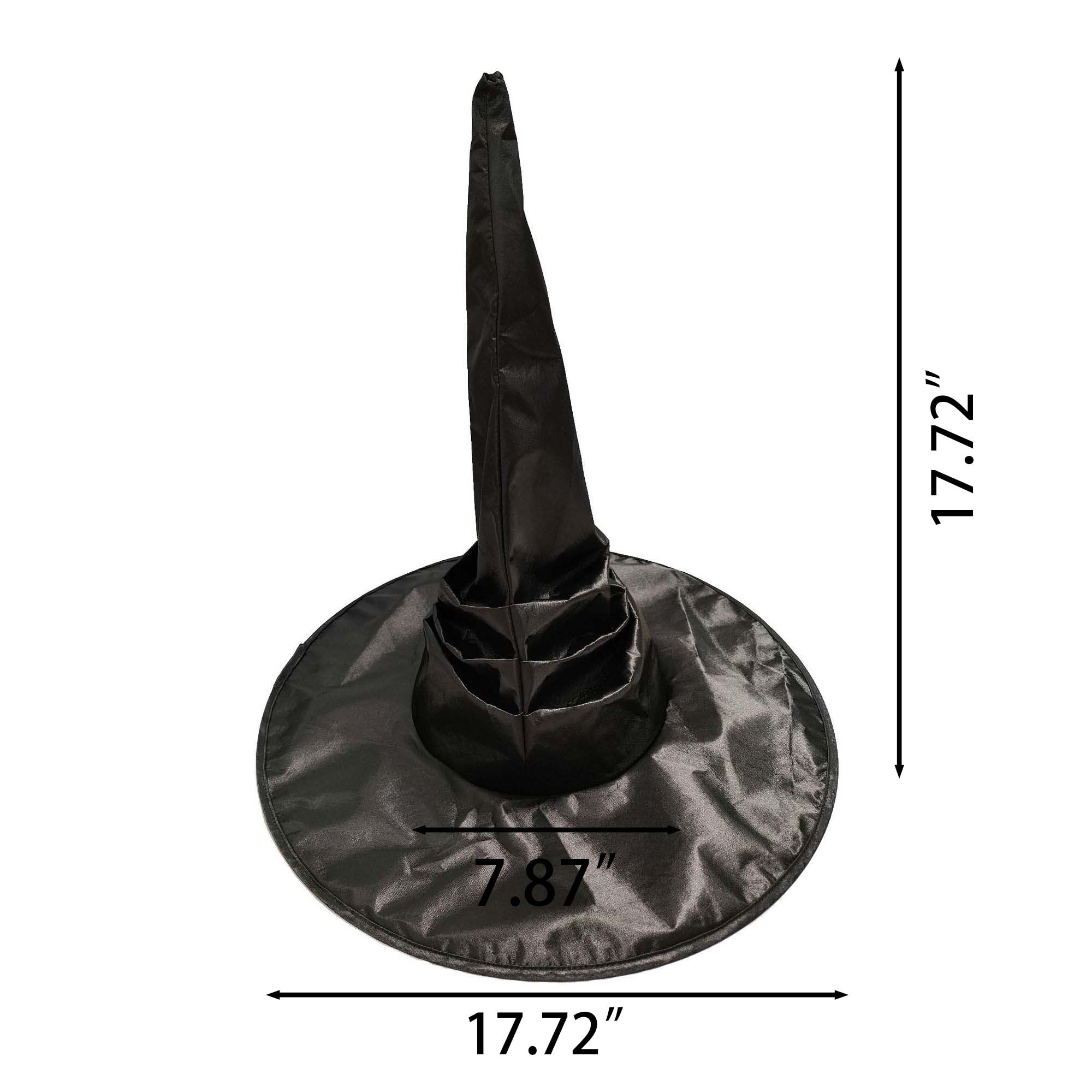 Halloween Black Witch Costume Hat 6