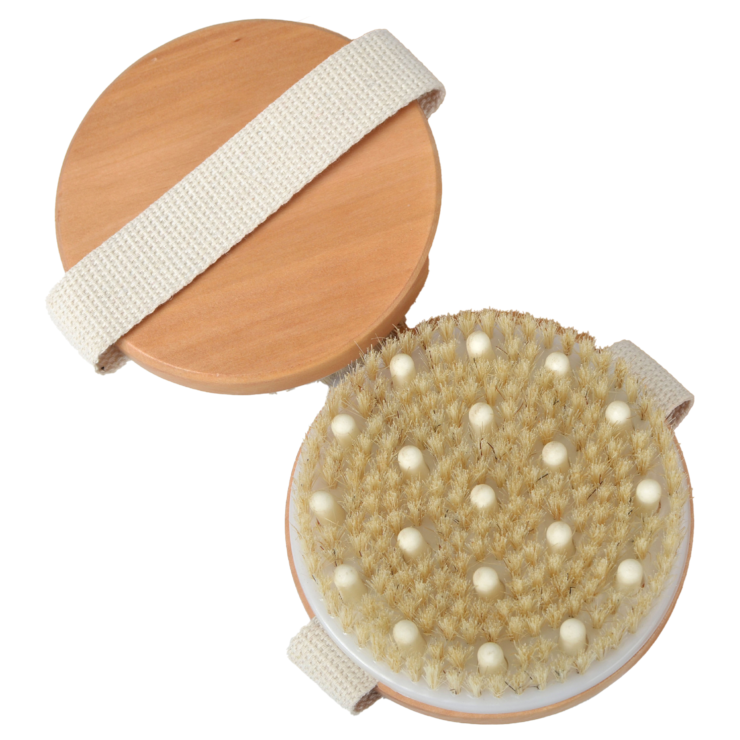 Wood Circular Massage Bath Brush 9