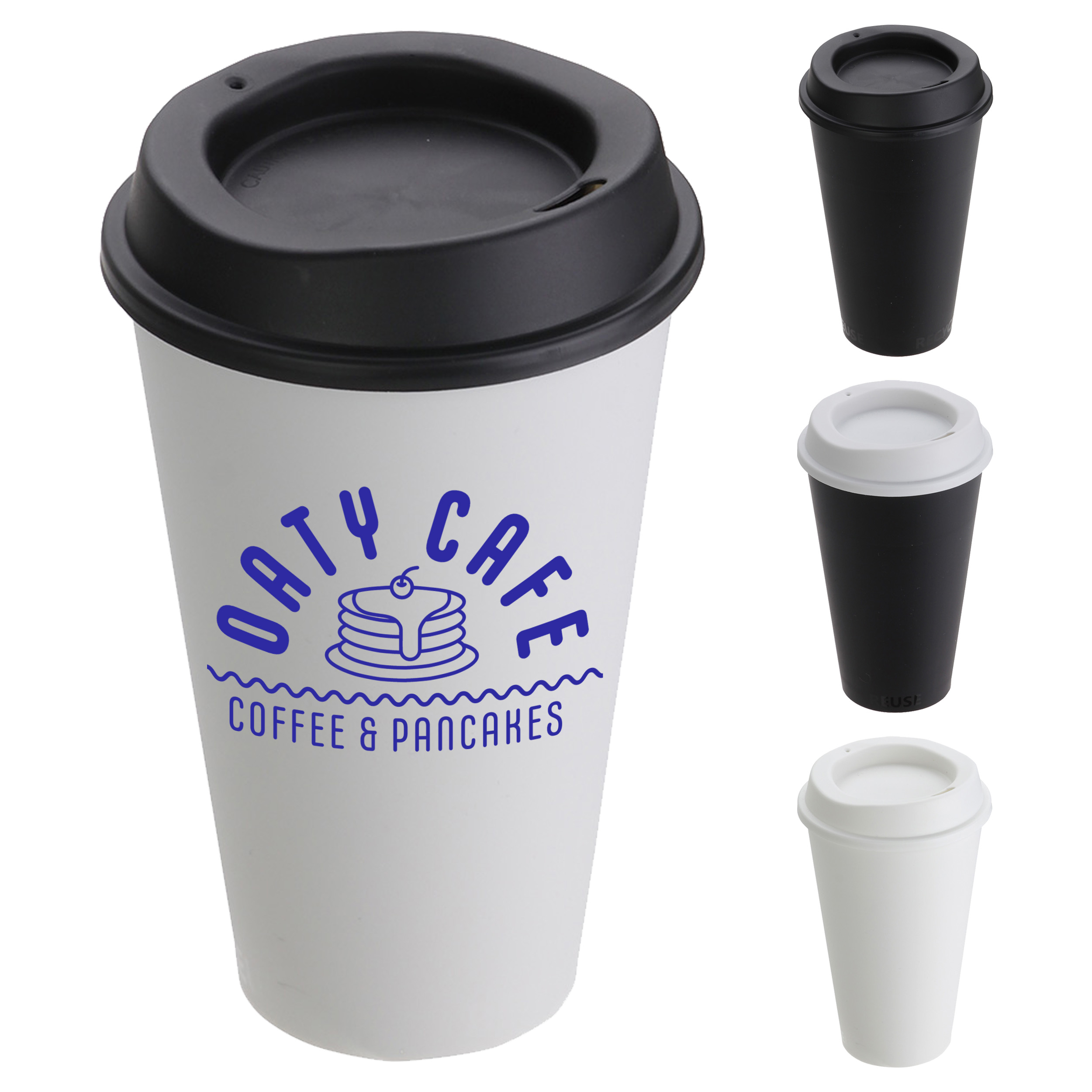 Plastic Reusable Coffee Cup - 16 oz. 7