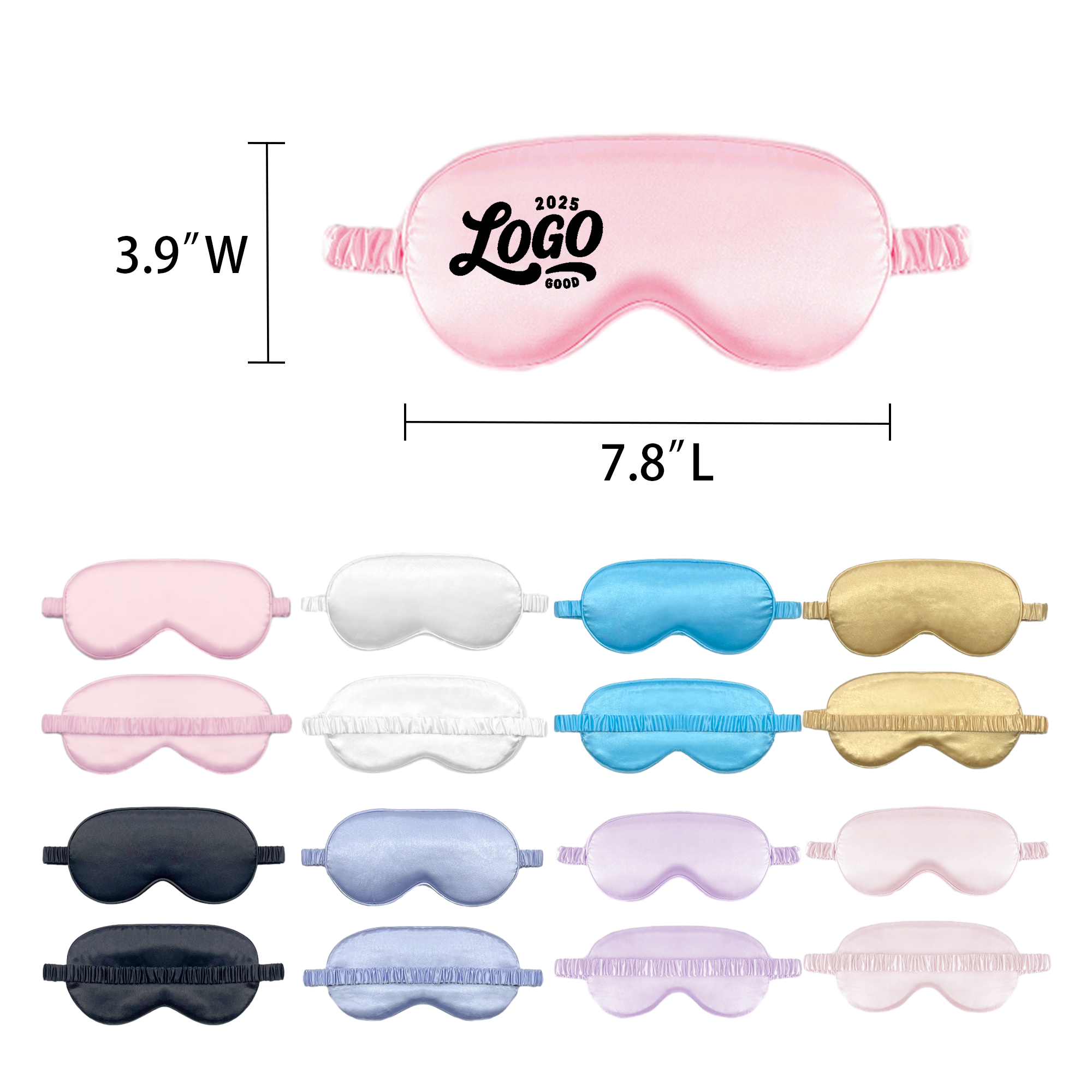 Soft Imitation Silk Sleep Mask In Multiple Colors 5