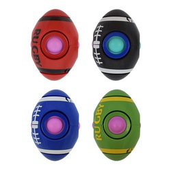 Rugby Rotating Gyro Push Pop It Fidget Toy