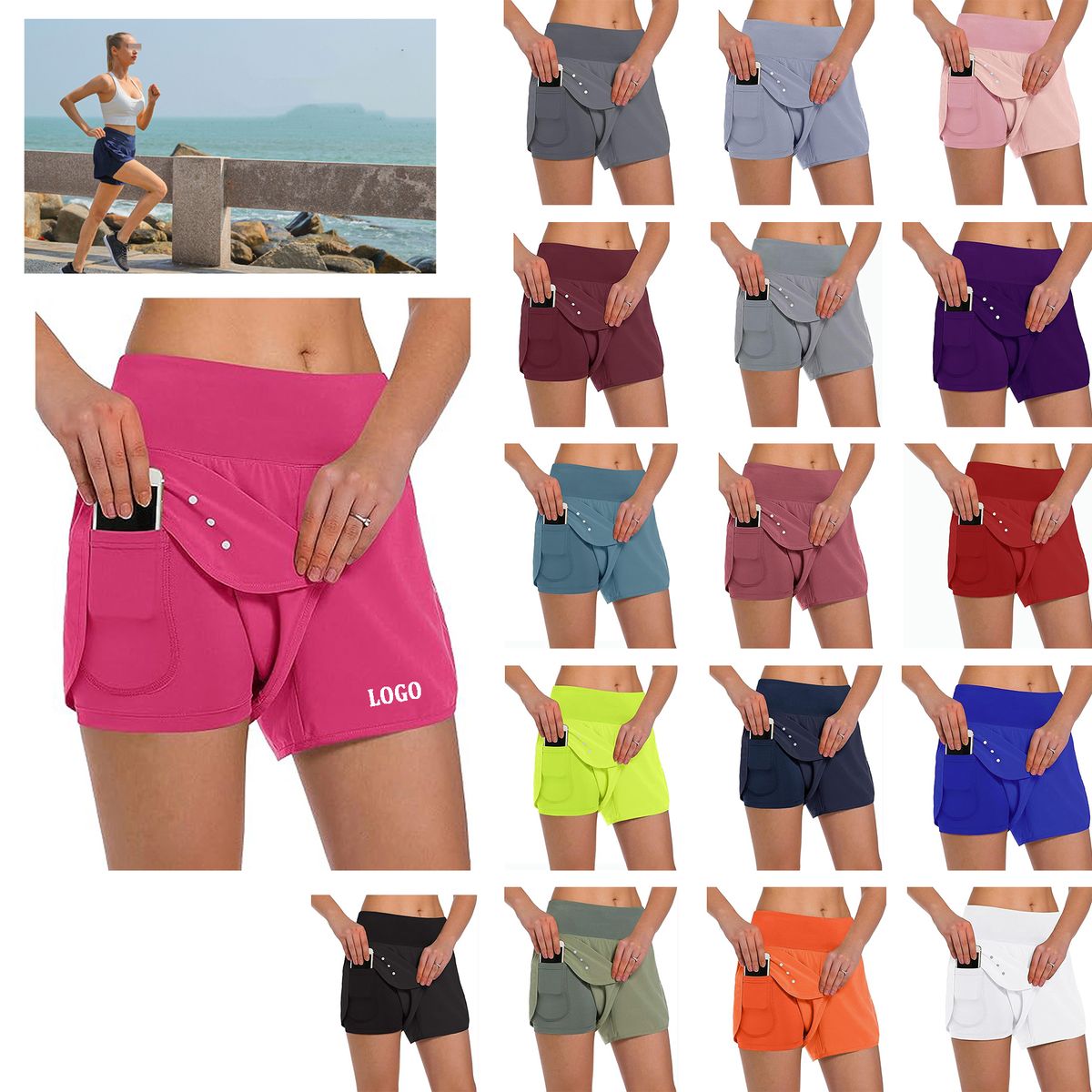 Women’s 2 in 1 Running Shorts
