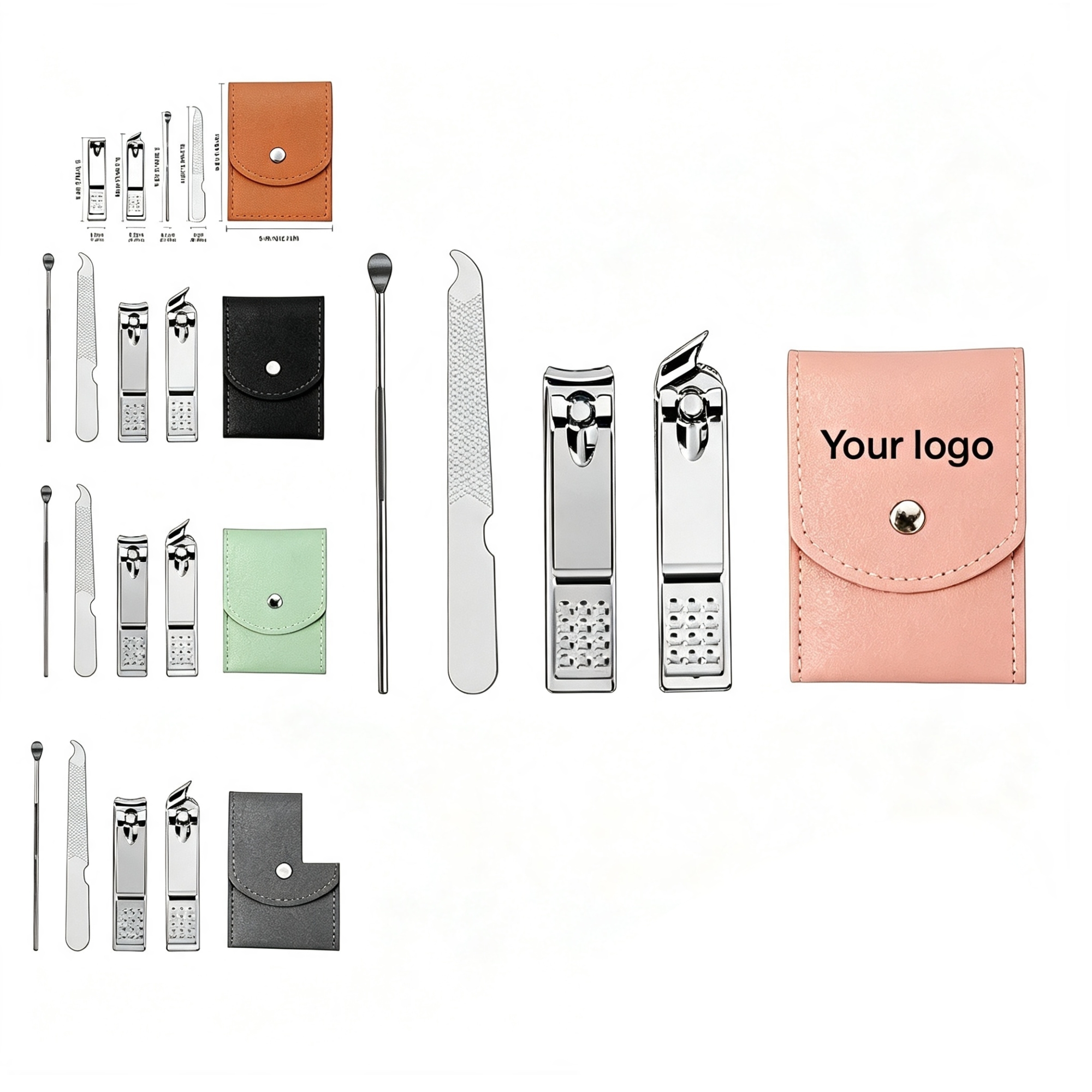 4-in-1 Professional Nail Grooming Manicure Pedicure Tool Kit