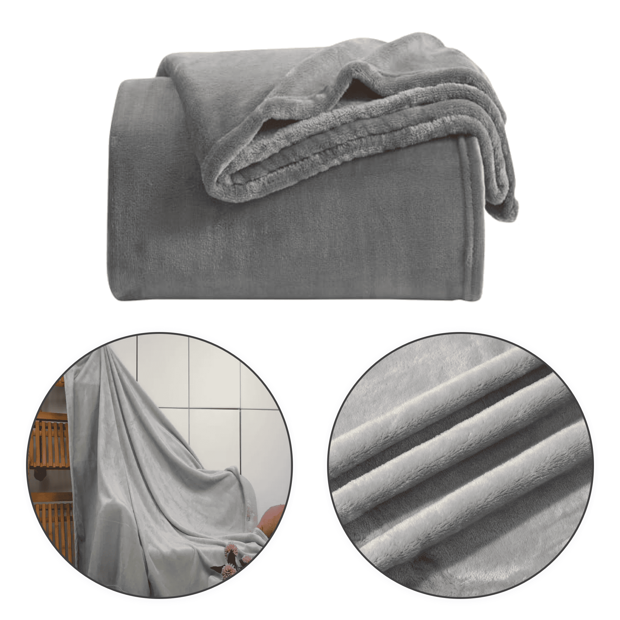 Thickened Plain Color Polyester Nap Blanket 4