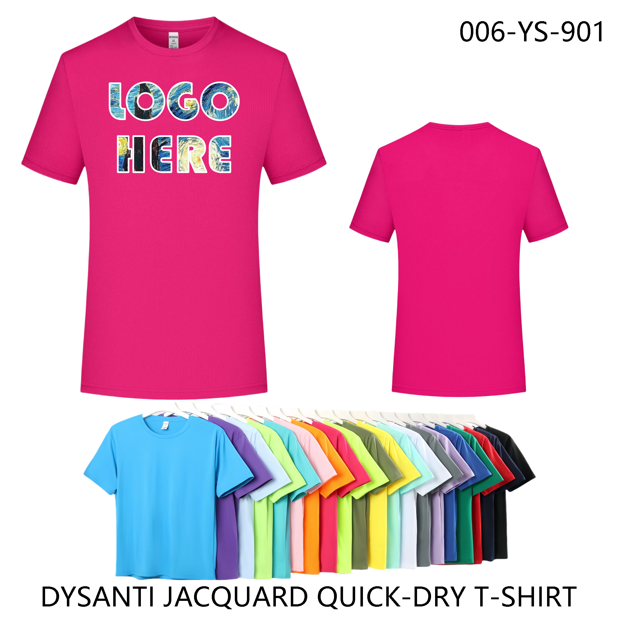 Custom Logo Quick-Dry Tee - Dri-Fit | Unisex Crew Neck 3