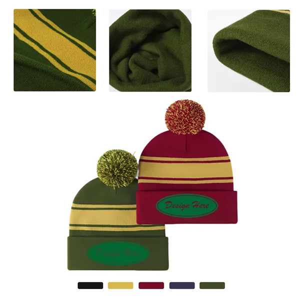 MOQ50 Comfy Warm Beanie Cap For Winter Wear 3