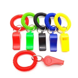 Colorful Whistle With Spiral Bracelet