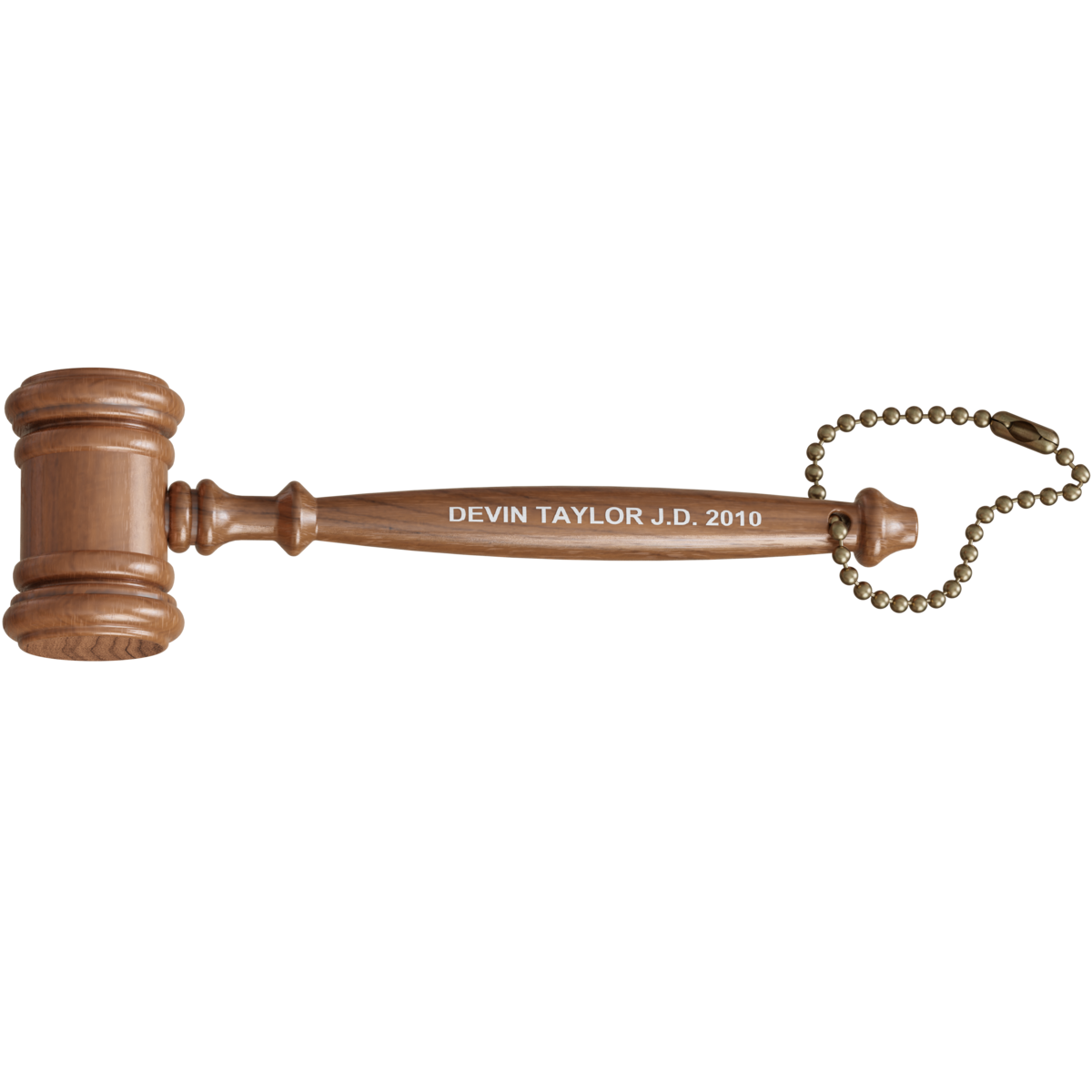 31/2" Petite Gavel Keychain with imprint GK1I BigPromotions