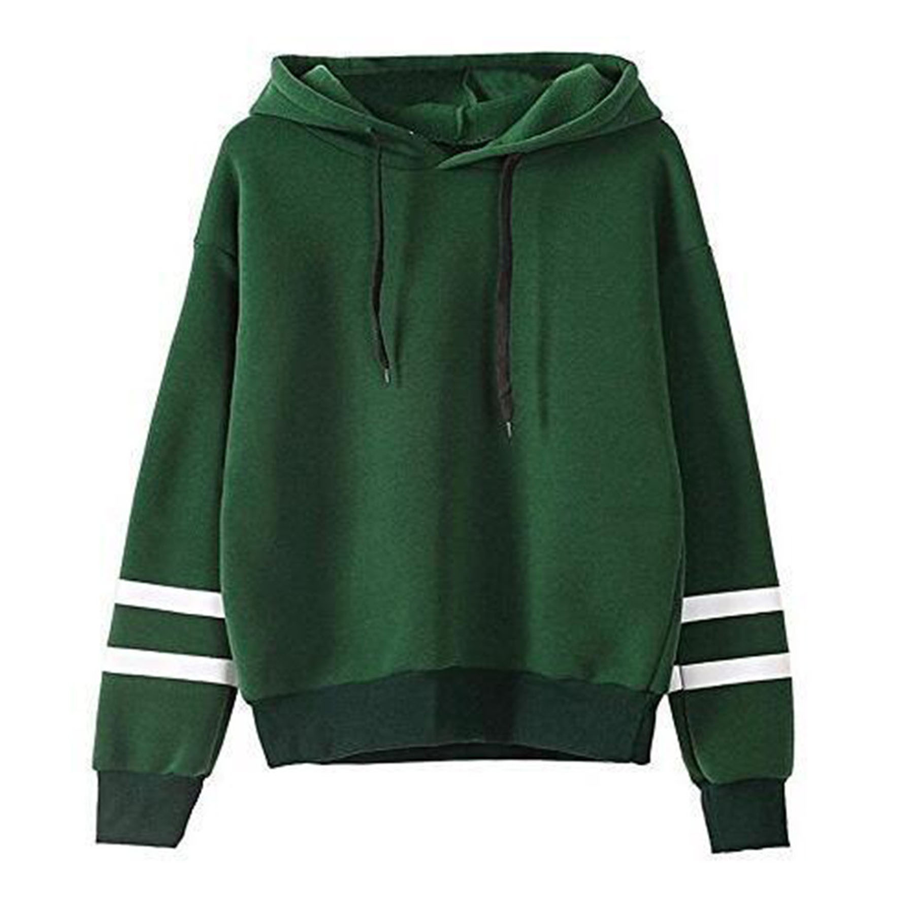 Sports Crewneck Long Sleeve Pullover String Hoodie Pockets Sweat Shirts
