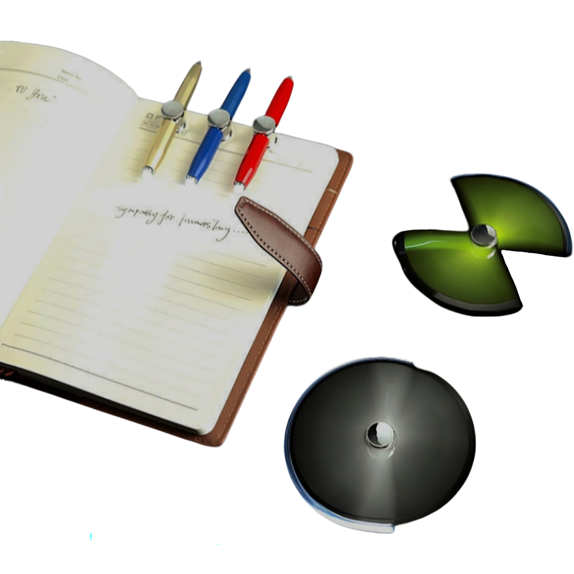 LED Light Metal Fidget Spinner Stress Relief Ballpoint Pen 14