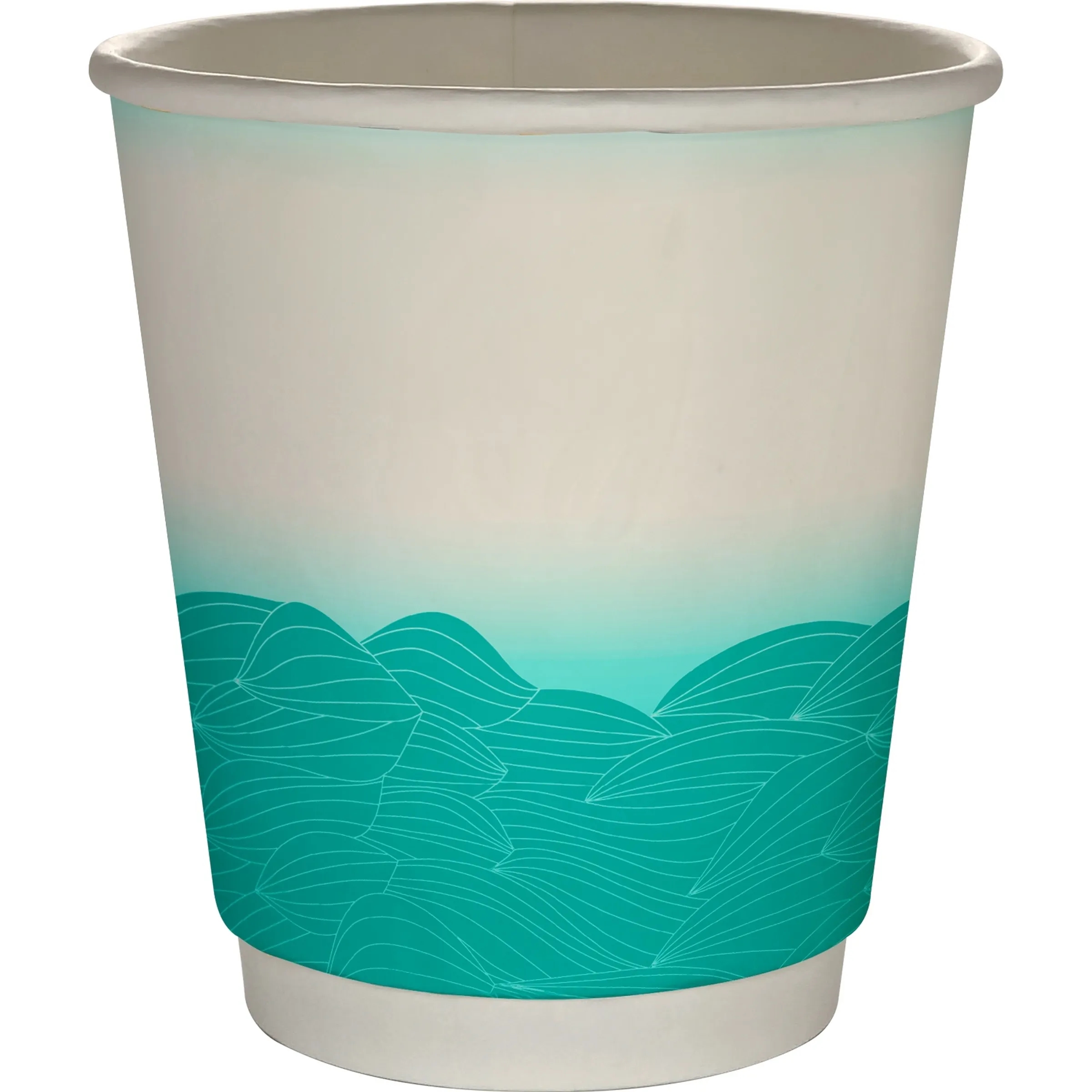10 oz Full Color Turbulent Waves Insulated Paper Cup 4
