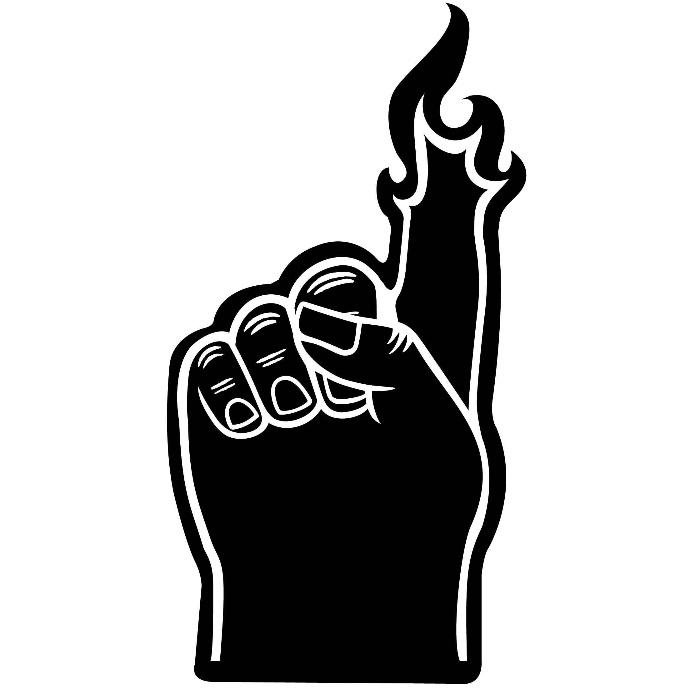 Foam Flame Finger 18" 58