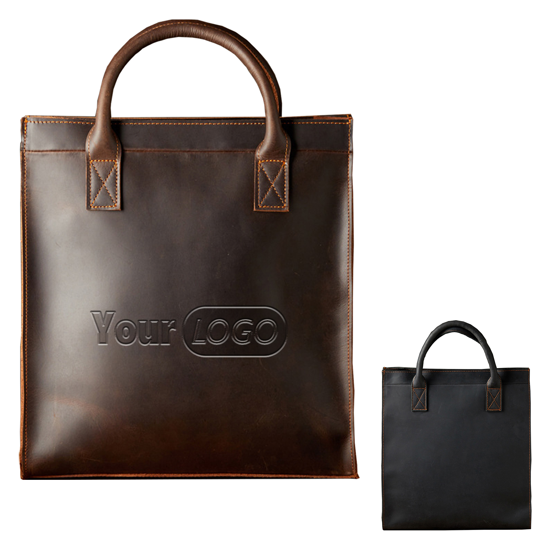 Leather Soft Cotton Tote Bag, custom tote bag with logo imprint 7