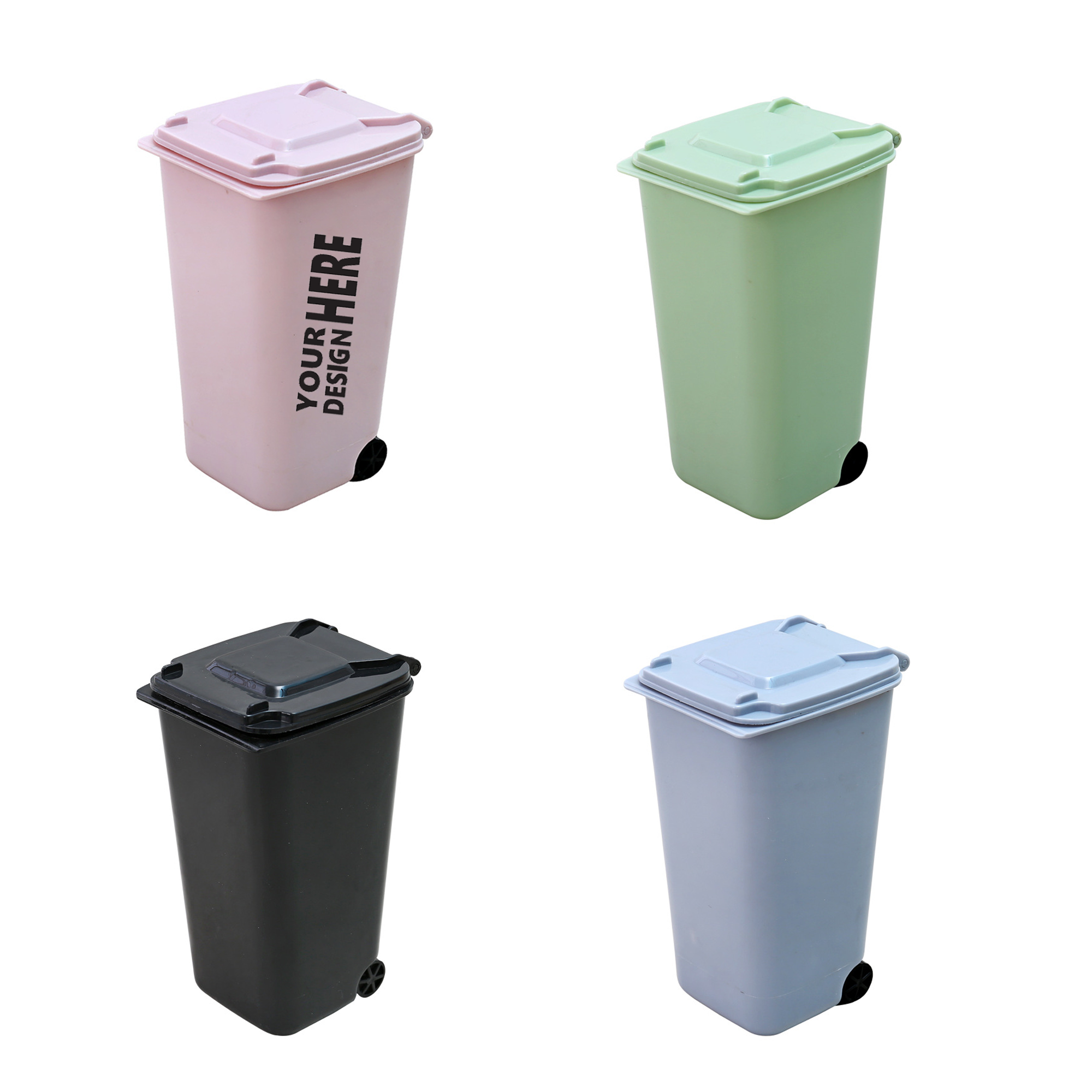 Desktop Mini Trash Bin Pencil Holder 3