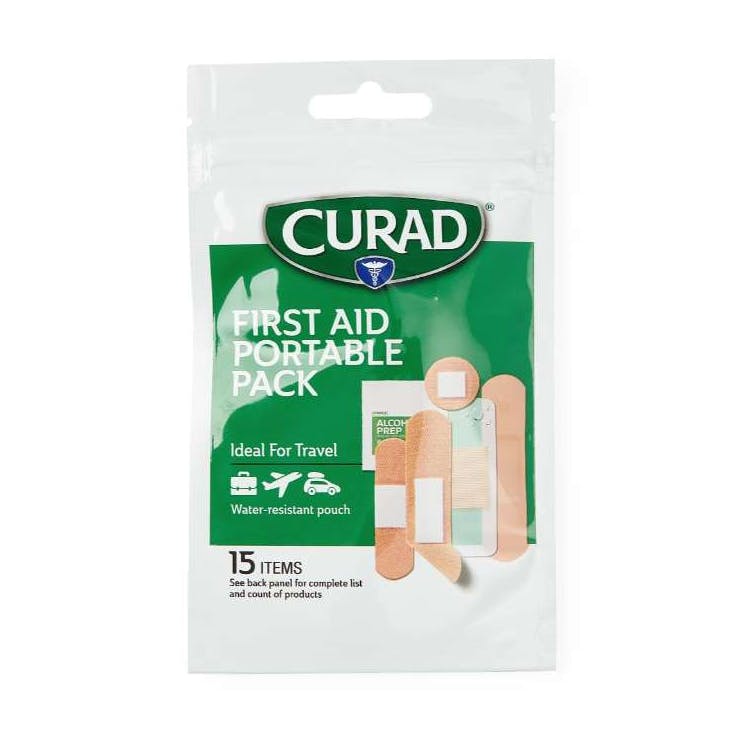 CURAD First Aid Portable Pack Kits 15 Piece
