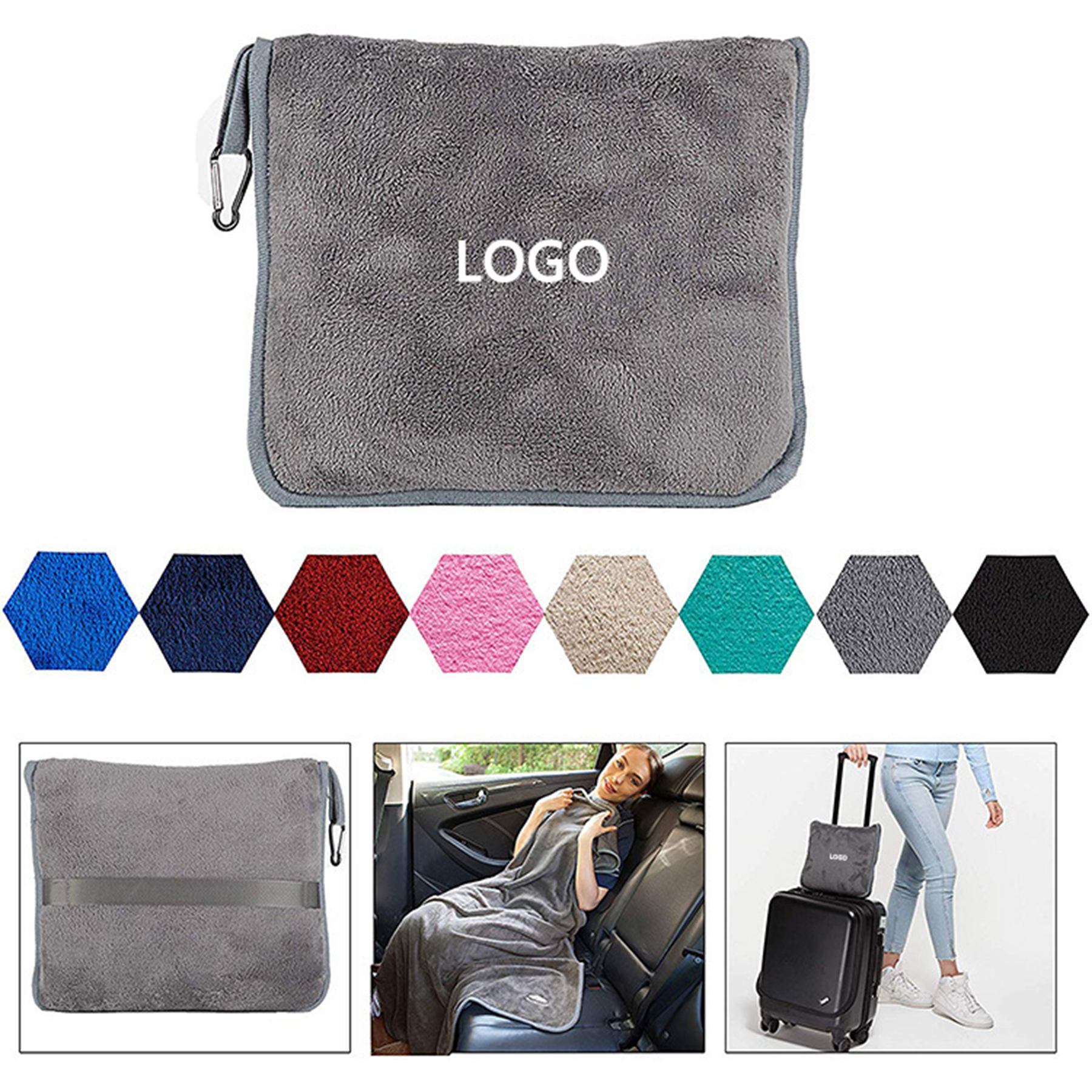 Pillow Airplane Blanket