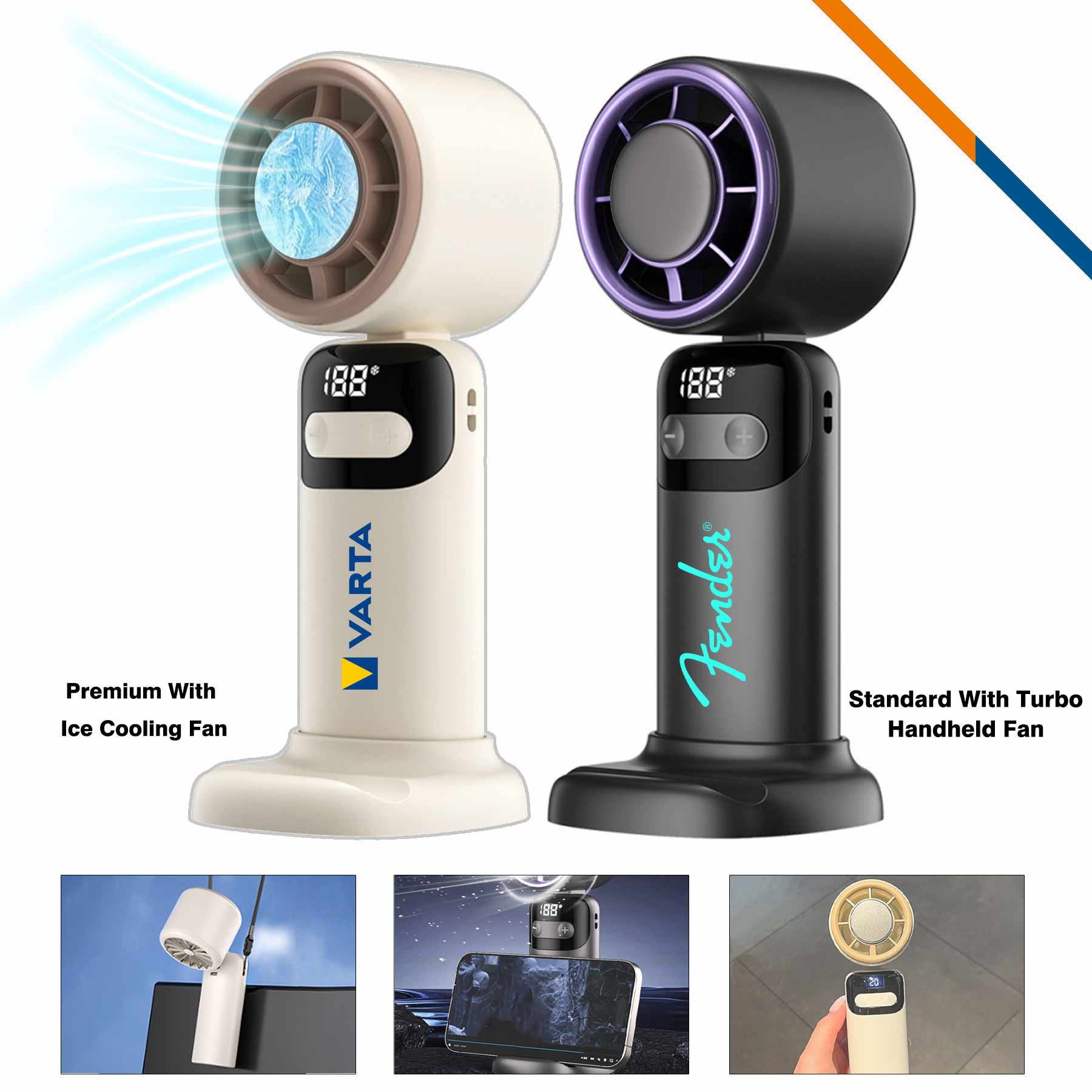 Lawler 100 Speeds Turbo Handheld Fan