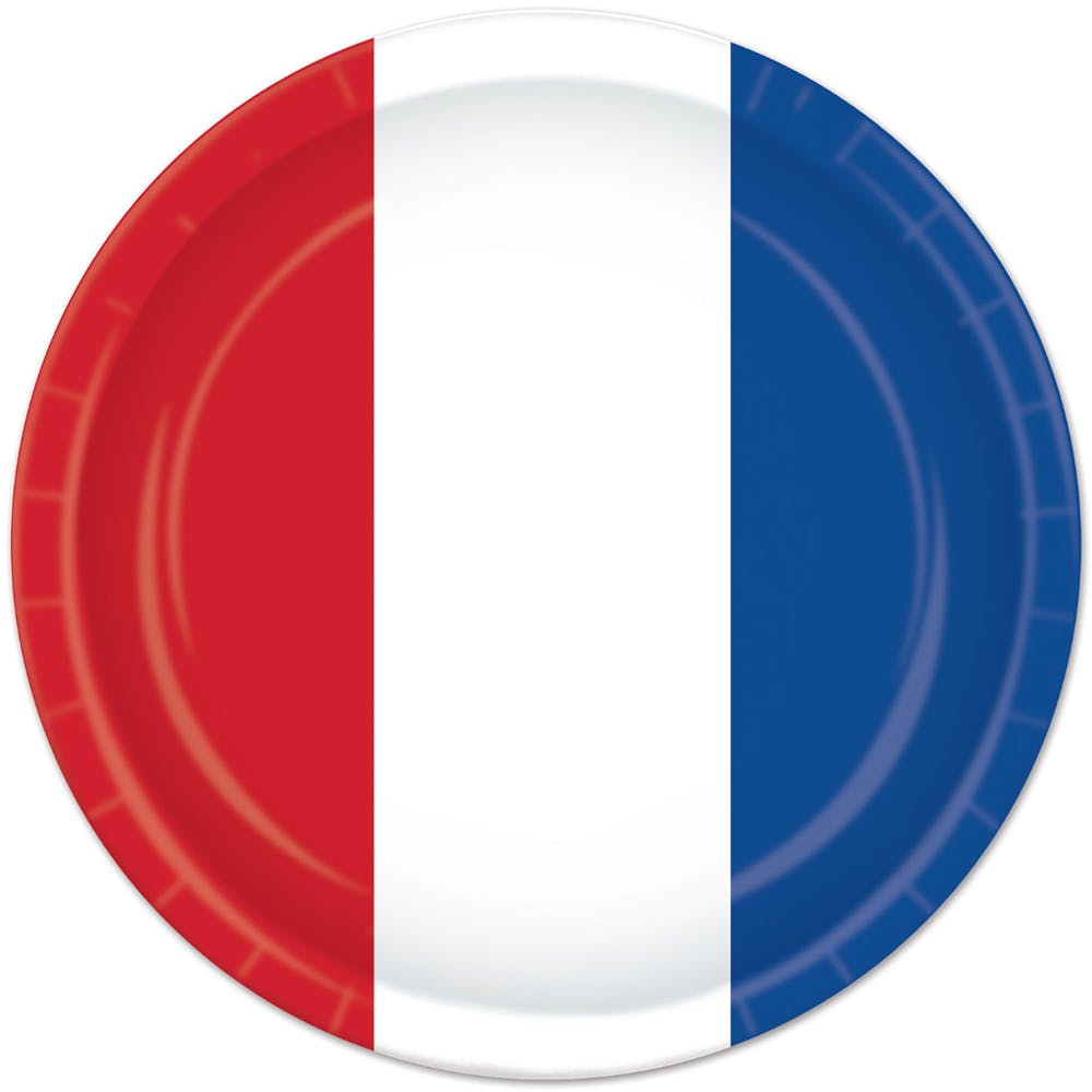 Patriotic Plates - Stripes 9" 8 Pk 3