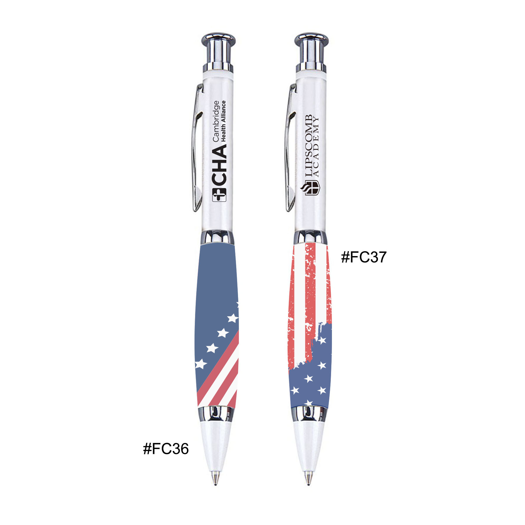 Flag Design Metallic Matte Click Action Ballpoint Pen