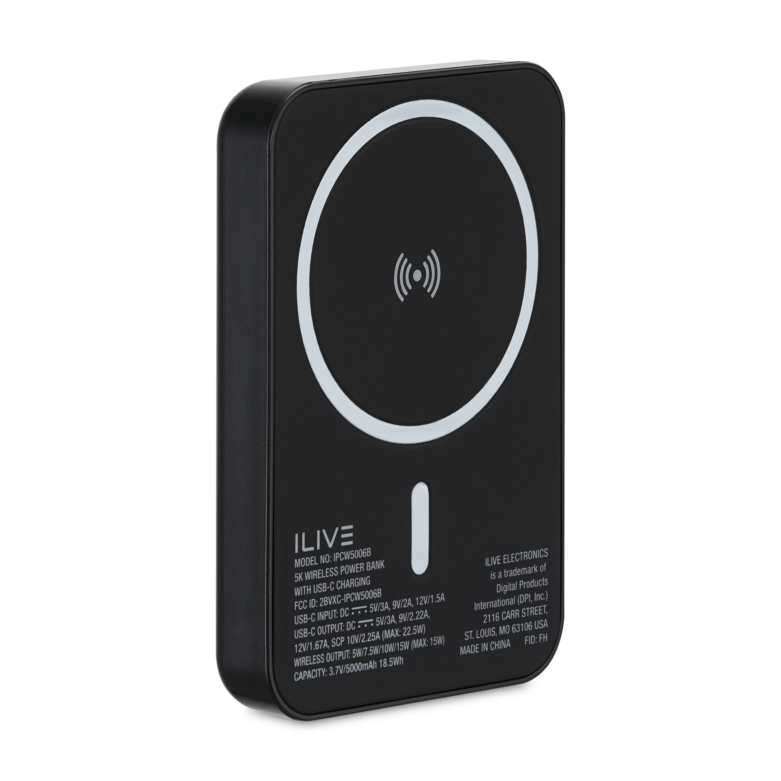 iLive Powered 5K Power Bank with Wireless and USB-C