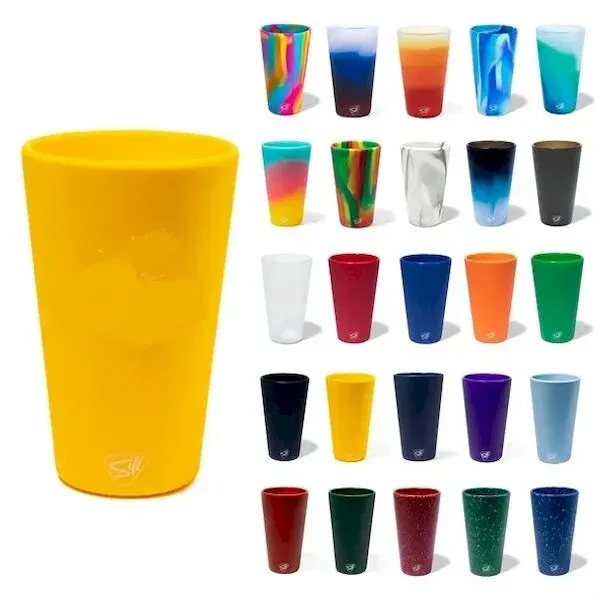 20oz Silicone Pint Glass for trade show giveaways