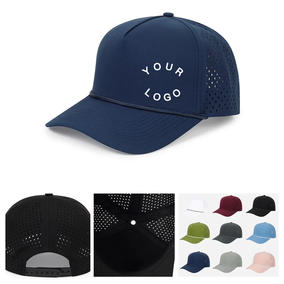 Comfortable Cotton Cap With Curved Front Brim