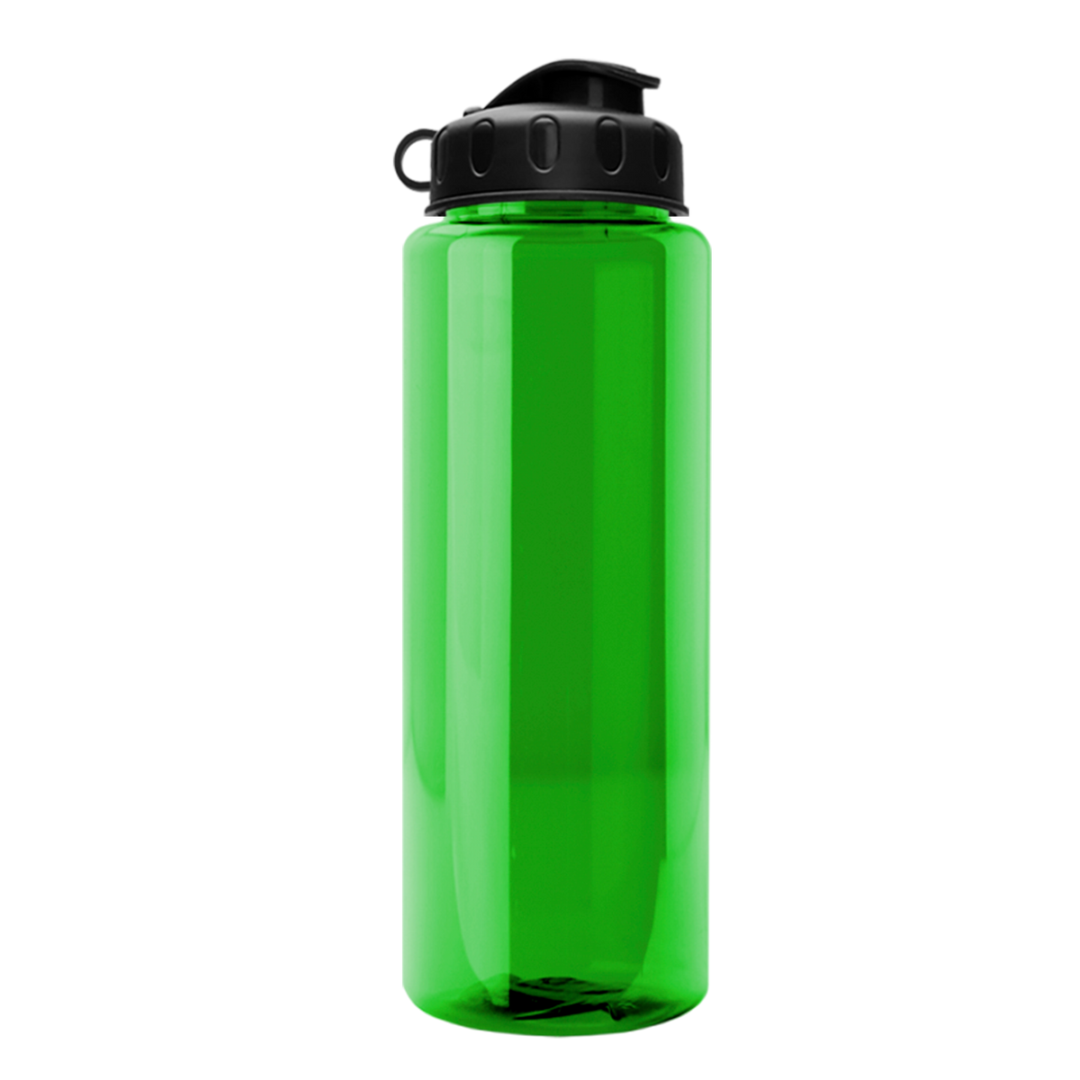 The Guzzler - 32 oz. Transparent Bottle with Flip | Orange County