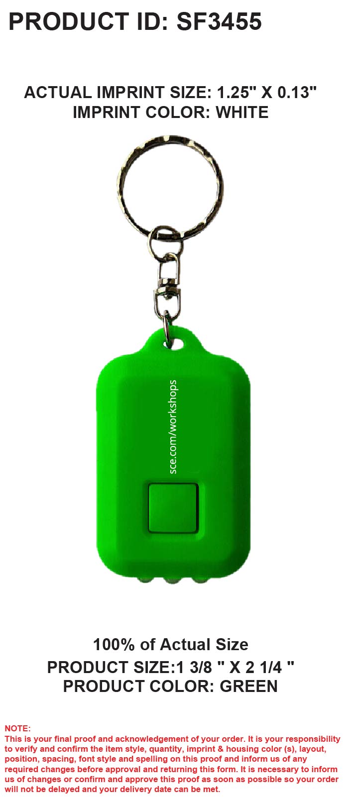Solar Led Flashlight Keychain