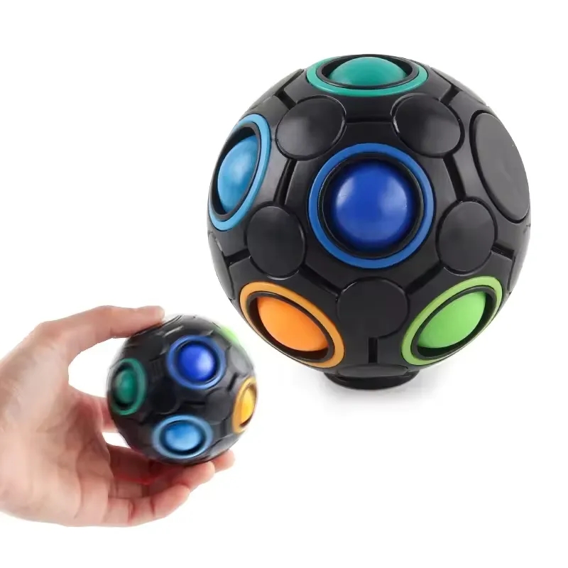 Press TheRainbow Ball Cube Toy 4