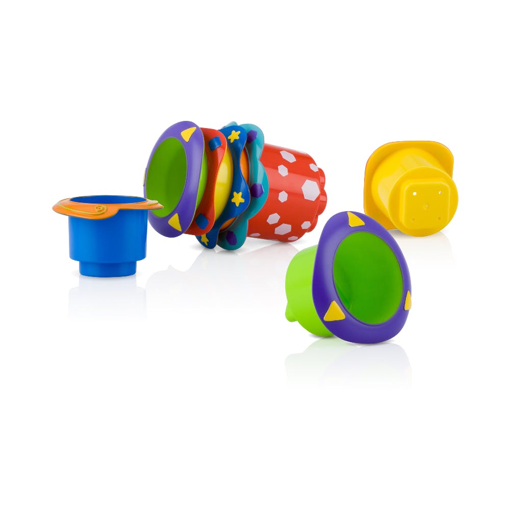Nuby Splish Splash Stacking Cups - 5 Pieces