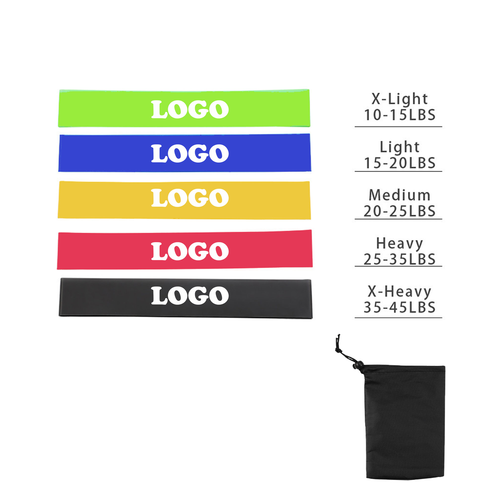 MOQ 100 pcs Fitness Bands 5