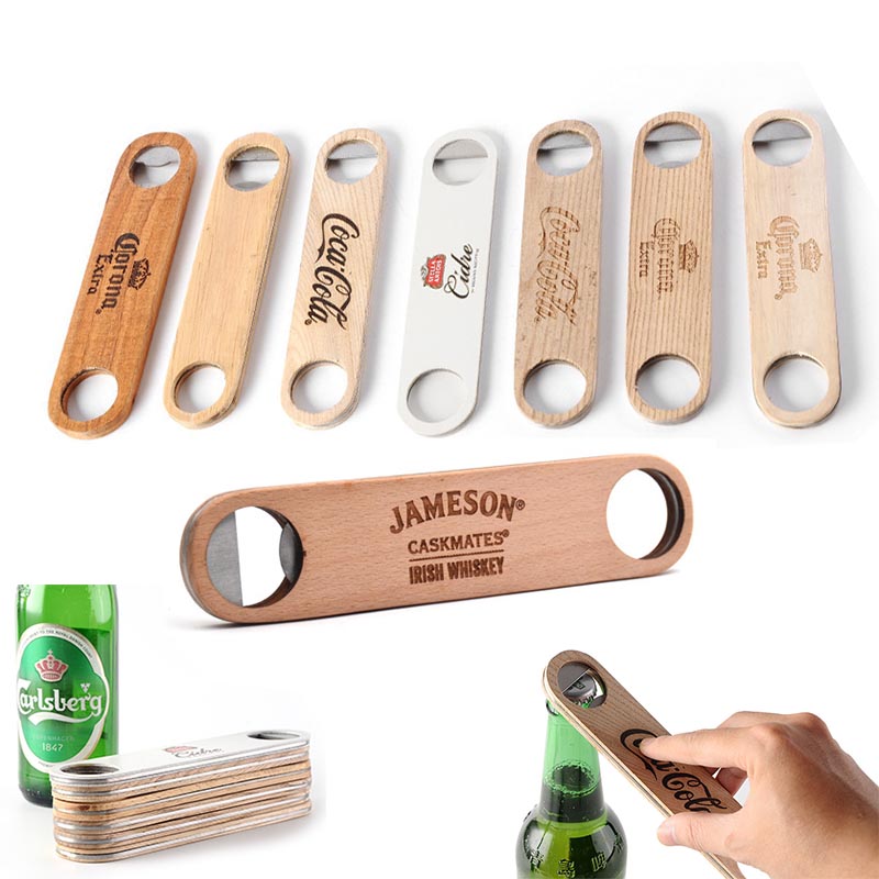 Large Wood Bottle Opener